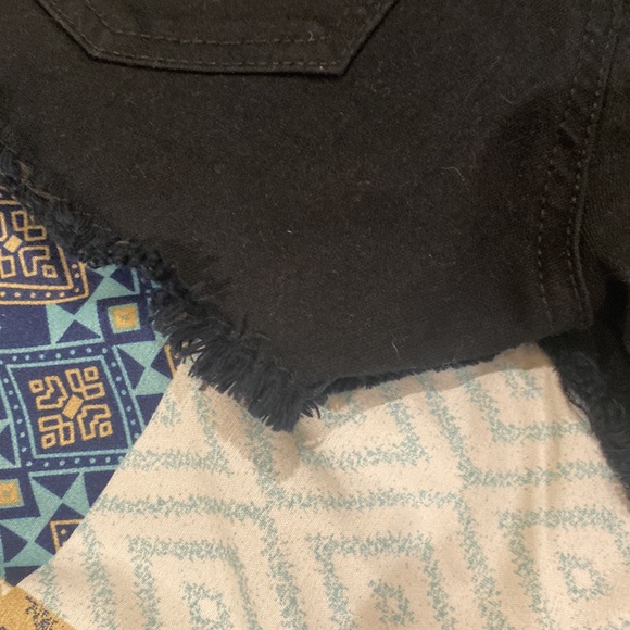 Jeans shorts,  black. Size XS - Picture 4 of 7